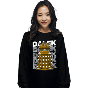 Shirts Long Sleeve Shirts, Unisex / Small / Black Dalek