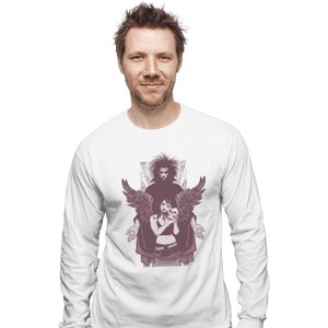 Shirts Long Sleeve Shirts, Unisex / Small / White Death And Sandman