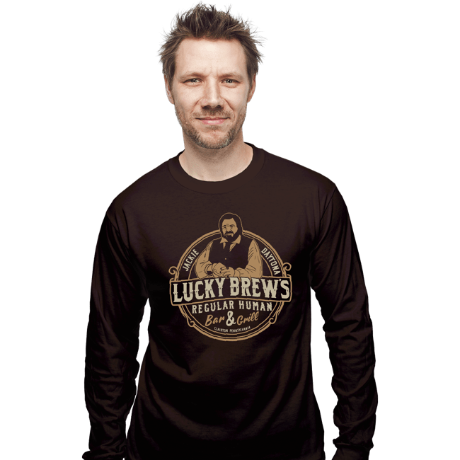 Secret_Shirts Long Sleeve Shirts, Unisex / Small / Dark Chocolate Lucky Brews