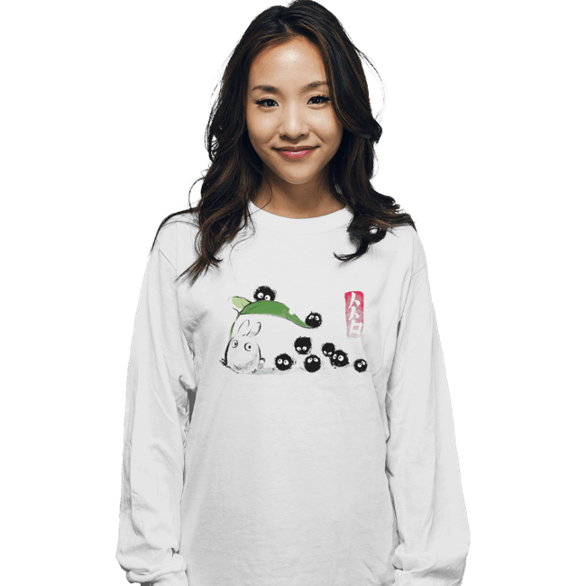 Shirts Long Sleeve Shirts, Unisex / Small / White Ink Forest