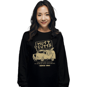 Shirts Long Sleeve Shirts, Unisex / Small / Black Mutt Cuts