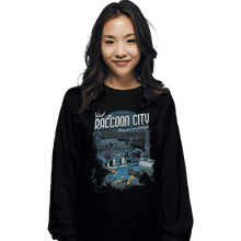 Load image into Gallery viewer, Shirts Long Sleeve Shirts, Unisex / Small / Black Visit Raccoon City
