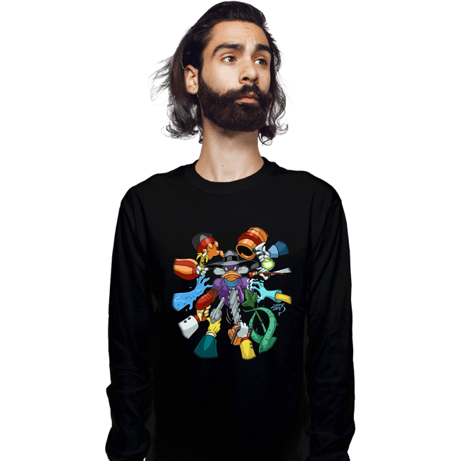 Secret_Shirts Long Sleeve Shirts, Unisex / Small / Black DarkWing Duck!