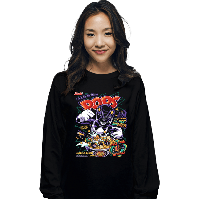 Daily_Deal_Shirts Long Sleeve Shirts, Unisex / Small / Black Mastocorn Pops