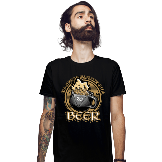 Secret_Shirts Fitted Shirts, Mens / Small / Black Beer Adventures