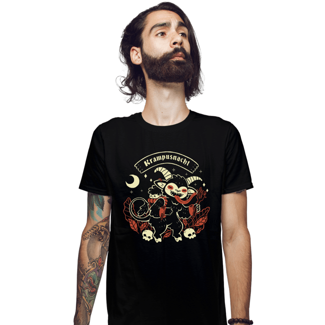 Daily_Deal_Shirts Fitted Shirts, Mens / Small / Black Krampusnacht