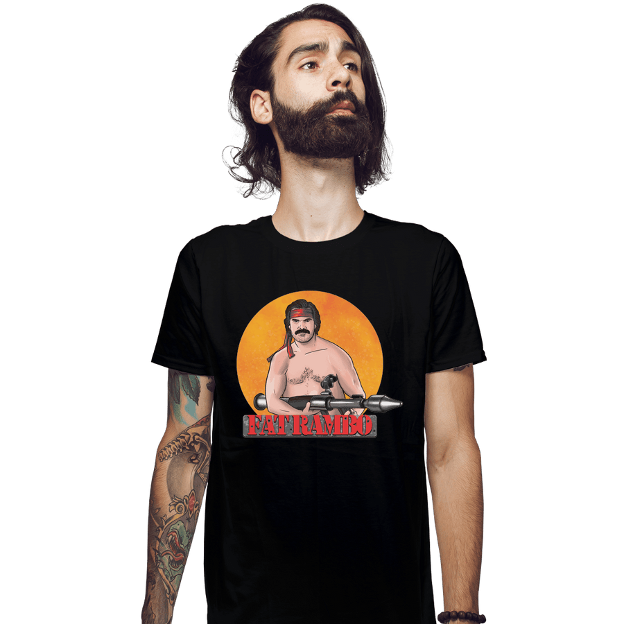 Shirts Fitted Shirts, Mens / Small / Black Fat Rambo