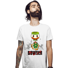 Load image into Gallery viewer, Secret_Shirts Fitted Shirts, Mens / Small / White Akira Bowser
