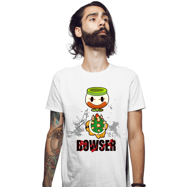Secret_Shirts Fitted Shirts, Mens / Small / White Akira Bowser