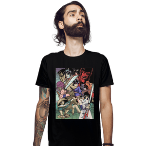 Shirts Fitted Shirts, Mens / Small / Black Ninja Scroll