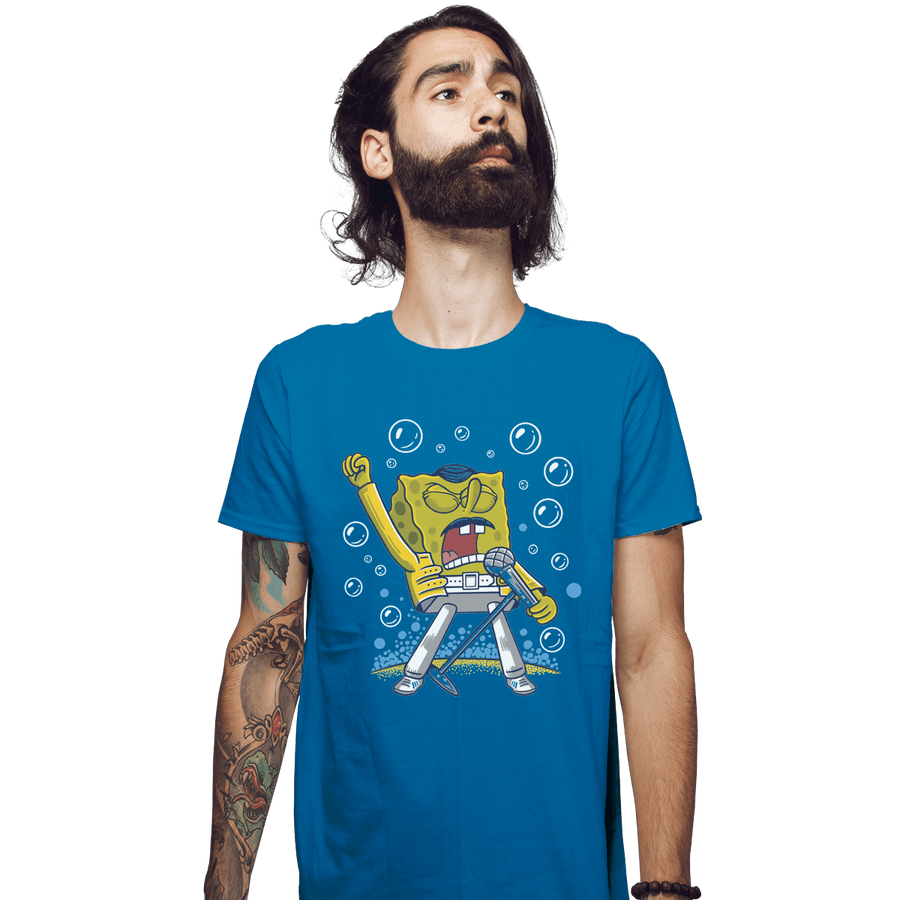 Shirts Fitted Shirts, Mens / Small / Sapphire Sponge Freddy
