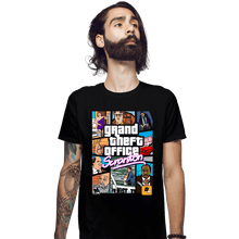 Load image into Gallery viewer, Shirts Fitted Shirts, Mens / Small / Black Grand Theft Office

