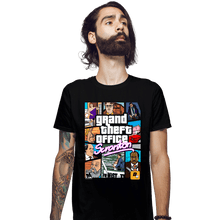 Load image into Gallery viewer, Shirts Fitted Shirts, Mens / Small / Black Grand Theft Office
