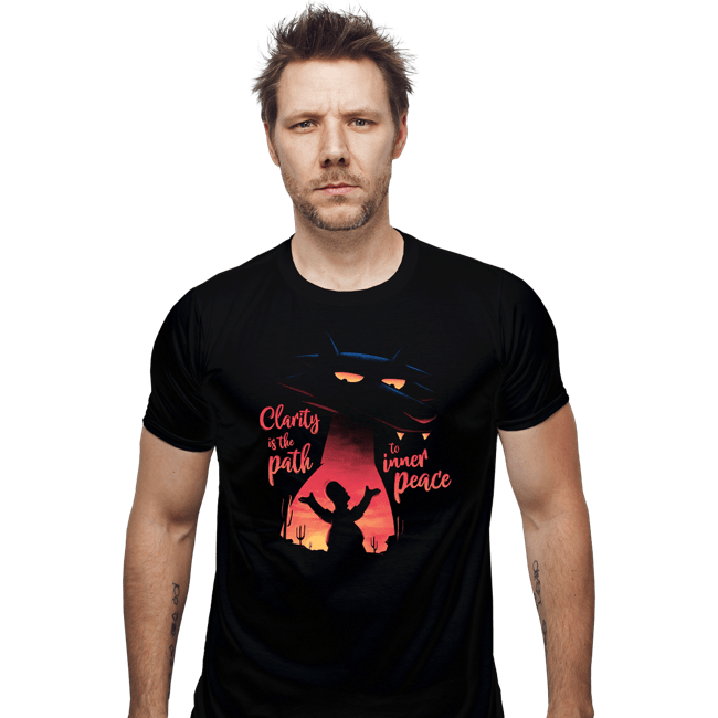 Daily_Deal_Shirts Fitted Shirts, Mens / Small / Black Inner Peace
