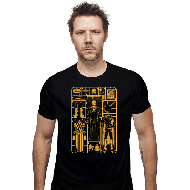 Daily_Deal_Shirts Fitted Shirts, Mens / Small / Black Sanji Model Sprue