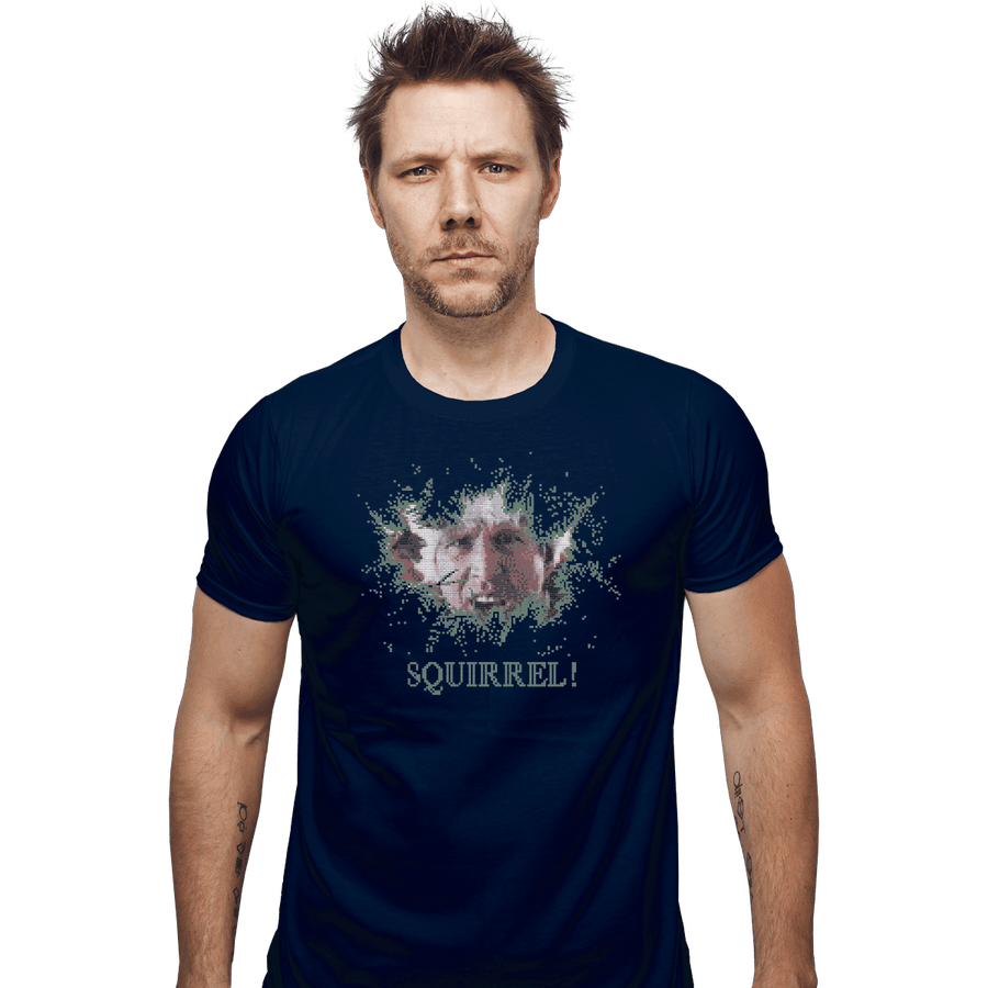 Shirts Fitted Shirts, Mens / Small / Navy Squirrel