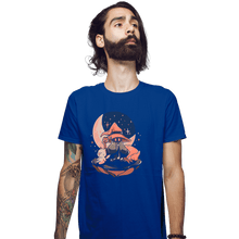 Load image into Gallery viewer, Daily_Deal_Shirts Fitted Shirts, Mens / Small / Royal Blue Nightfall Mage
