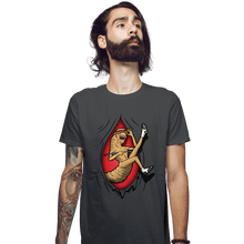 Load image into Gallery viewer, Shirts Fitted Shirts, Mens / Small / Charcoal Hello Ma Honey
