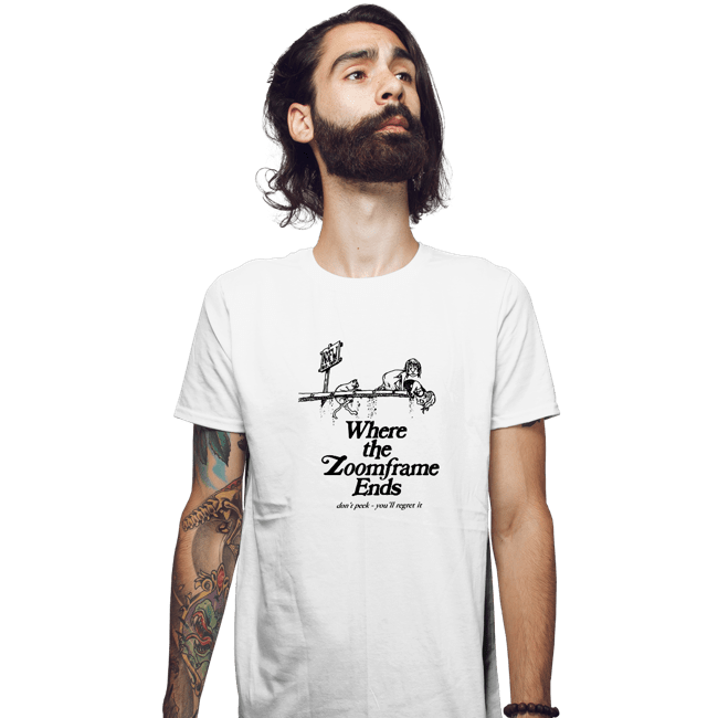 Shirts Fitted Shirts, Mens / Small / White Where The Zoom Frame Ends