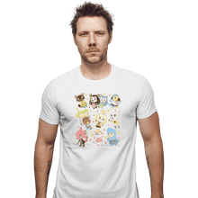 Load image into Gallery viewer, Shirts Fitted Shirts, Mens / Small / White Cute Bunch
