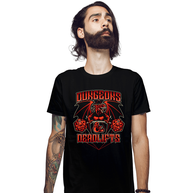 Shirts Fitted Shirts, Mens / Small / Black Dungeons And Deadlifts