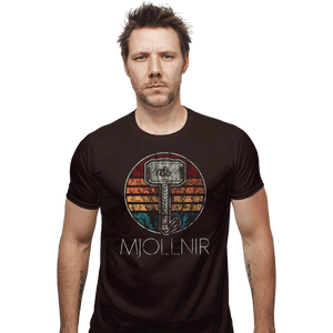 Shirts Fitted Shirts, Mens / Small / Dark Chocolate Retro Mjollnir