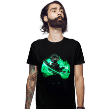 Load image into Gallery viewer, Daily_Deal_Shirts Fitted Shirts, Mens / Small / Black Earth Bender Orb
