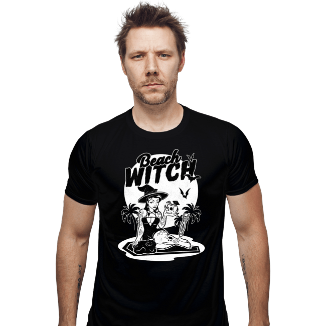 Secret_Shirts Fitted Shirts, Mens / Small / Black Beach Witch