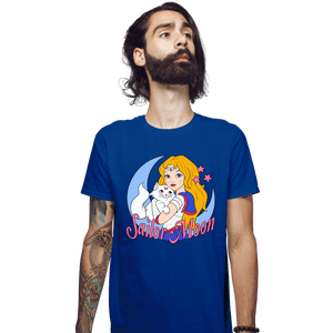 Secret_Shirts Fitted Shirts, Mens / Small / Royal Blue USA Sailor Moon
