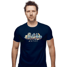 Load image into Gallery viewer, Shirts Fitted Shirts, Mens / Small / Navy Water Friends
