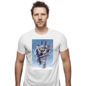 Daily_Deal_Shirts Fitted Shirts, Mens / Small / White VF-1S Watercolor