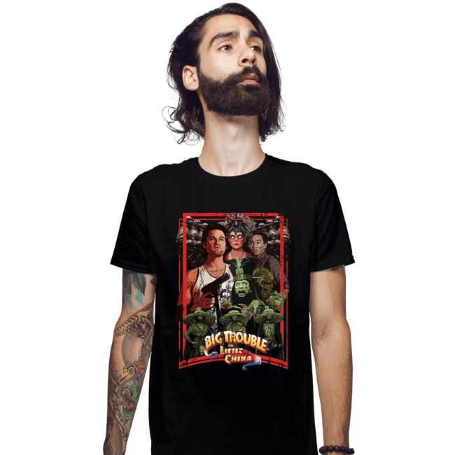 Secret_Shirts Fitted Shirts, Mens / Small / Black Big Trouble