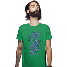 Load image into Gallery viewer, Shirts Fitted Shirts, Mens / Small / Irish Green Donatello Coffee
