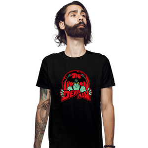 Shirts Fitted Shirts, Mens / Small / Black Devilman Mascot