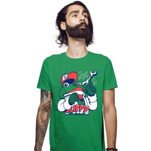 Shirts Fitted Shirts, Mens / Small / Irish Green Slippy Toad