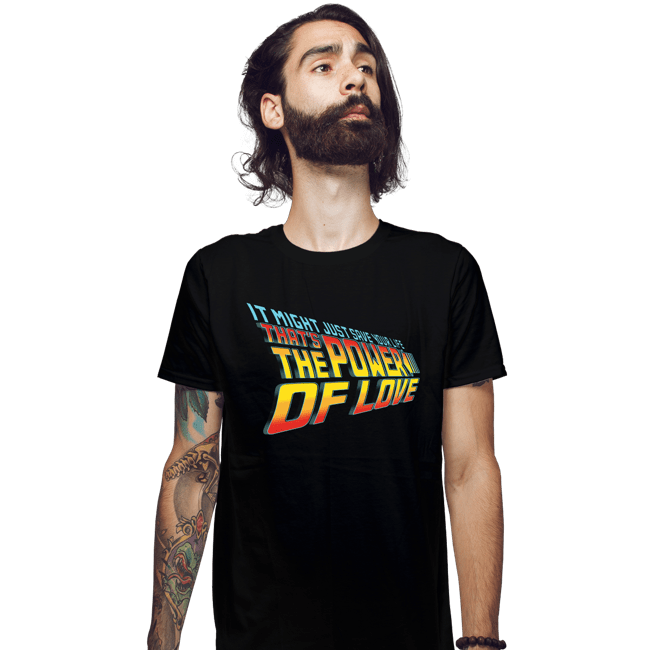 Daily_Deal_Shirts Fitted Shirts, Mens / Small / Black Power Of Love