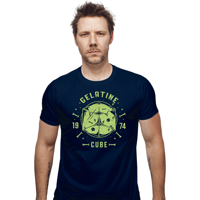 Shirts Fitted Shirts, Mens / Small / Navy Gelatine Cube