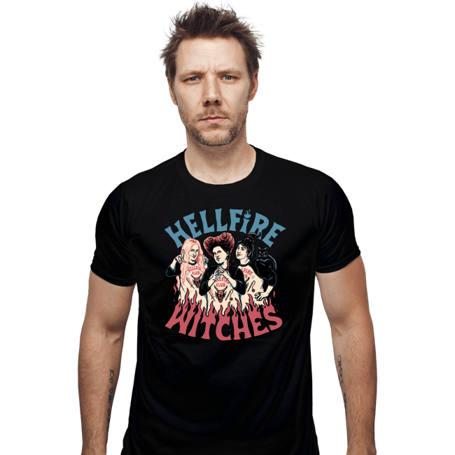 Secret_Shirts Fitted Shirts, Mens / Small / Black Hellfire Witches