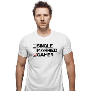 Shirts Fitted Shirts, Mens / Small / White The Gamer