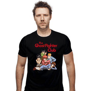 Secret_Shirts Fitted Shirts, Mens / Small / Black Ghost Fighters Club