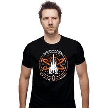 Load image into Gallery viewer, Secret_Shirts Fitted Shirts, Mens / Small / Black Normandy Space Academy
