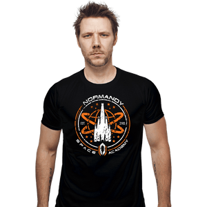 Secret_Shirts Fitted Shirts, Mens / Small / Black Normandy Space Academy