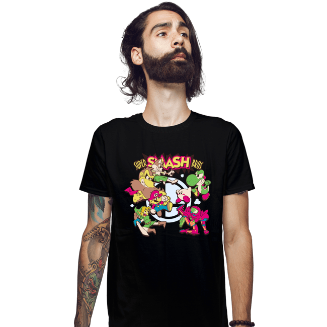 Secret_Shirts Fitted Shirts, Mens / Small / Black The Smash Team