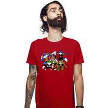 Load image into Gallery viewer, Shirts Fitted Shirts, Mens / Small / Red Fox Force
