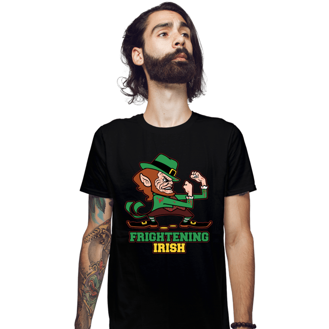 Daily_Deal_Shirts Fitted Shirts, Mens / Small / Black Frightening Irish