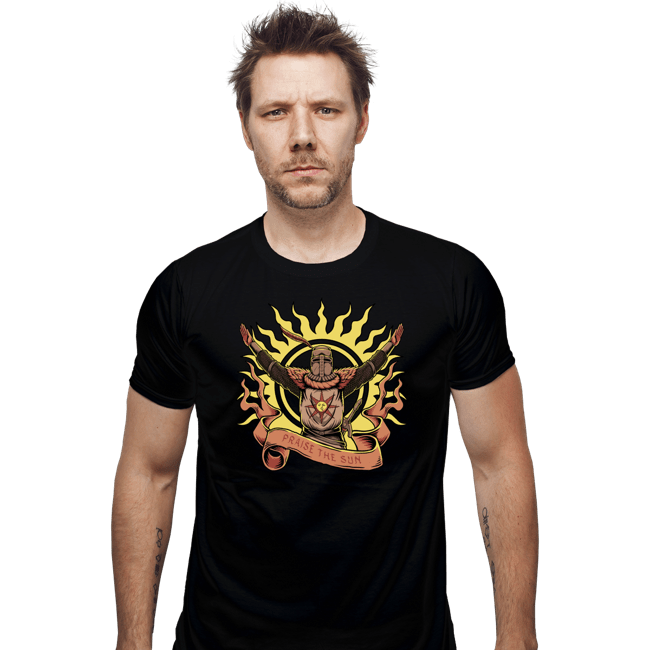 Daily_Deal_Shirts Fitted Shirts, Mens / Small / Black Praise The Sun!