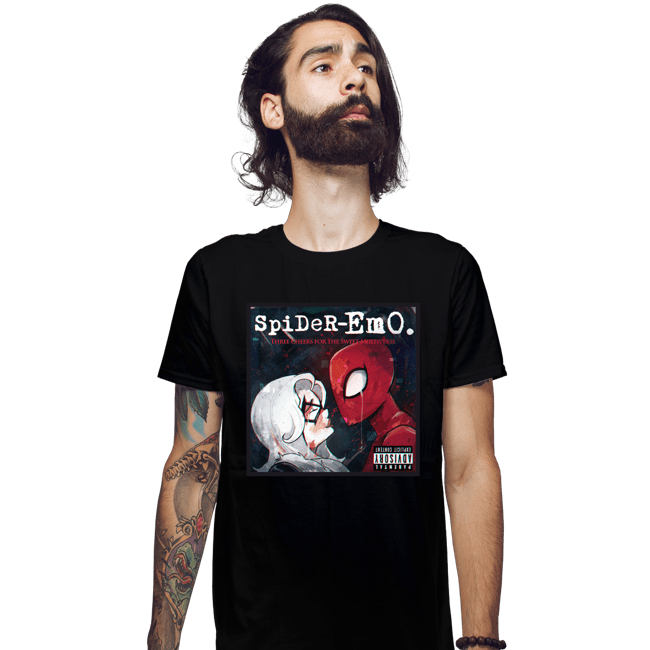 Secret_Shirts Fitted Shirts, Mens / Small / Black Spider-emo