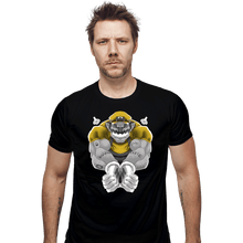 Load image into Gallery viewer, Daily_Deal_Shirts Fitted Shirts, Mens / Small / Black Wario Time
