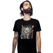 Load image into Gallery viewer, Shirts Fitted Shirts, Mens / Small / Black Meowgical Gift
