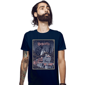 Shirts Fitted Shirts, Mens / Small / Navy Visit Hogwarts
